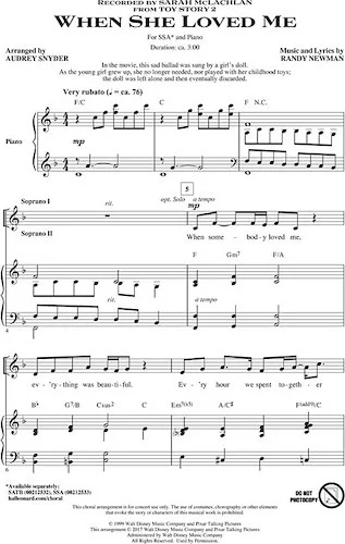 When She Loved Me (from Toy Story 2)