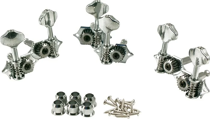 Wilkinson Open Gear Deluxe Tuning Machines Chrome