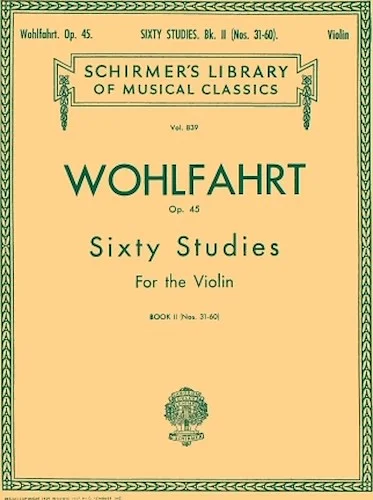 Wohlfahrt - 60 Studies, Op. 45 - Book 2