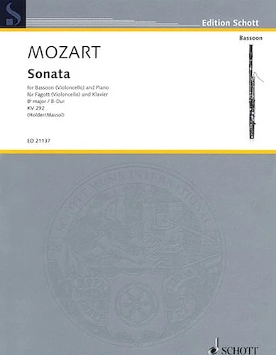 Wolfgang Amadeus Mozart - Sonata for Bassoon (Violoncello) and Piano in B-flat Major, K. 292 - Basso ad libitum