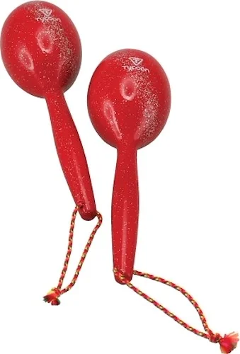 Wooden Maracas - Red Diamond Finish