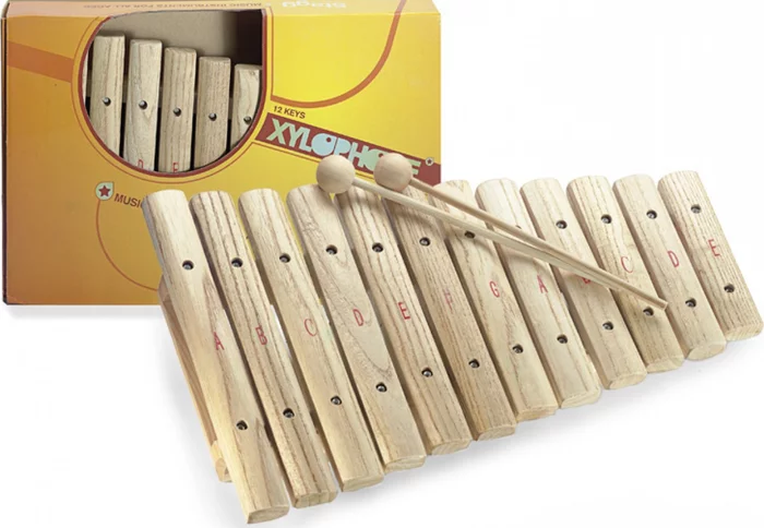 12-key xylophone, with mallets