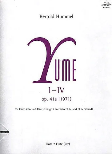 Yume I-IV, Opus 41a (1971): For Solo Flute and Flute Sounds