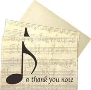 A Thank You Note- Boxed Notecards