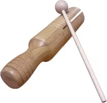 BAMBOO LG GUIRO TONE BLOCK W/MALLET