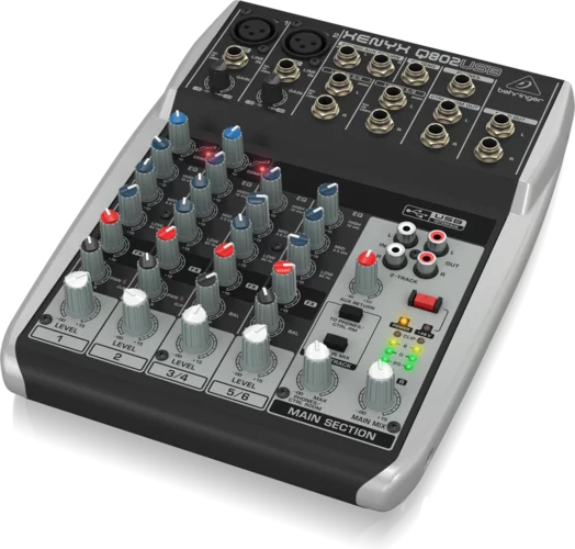 Premium 8-Input 2-Bus Mixer with XENYX Mic Preamps