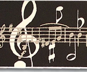 Black Music Notes Post-it