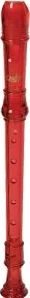 Canto 1-piece Soprano Recorder (red)