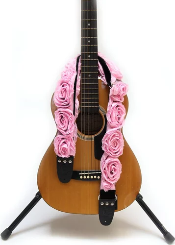 Capturing Couture Sweet Pink Organza Kids Guitar Strap