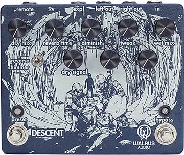 Walrus Descent Reverb/Octave Machine: Guitar Pedal