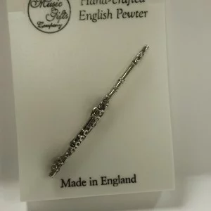 Flute Pewter Pin