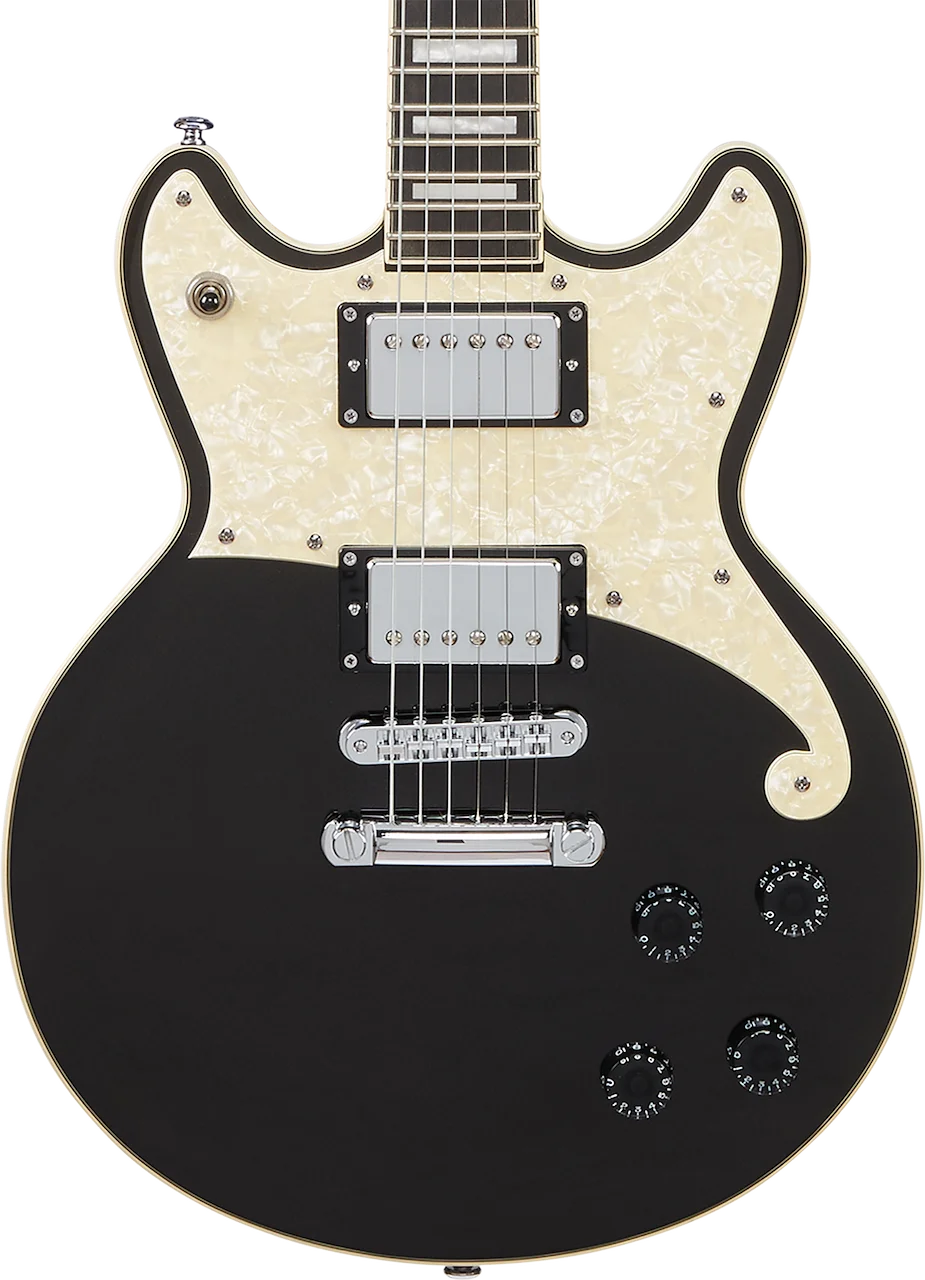 D'Angelico Premier Brighton Electric Guitar - Black Flake
