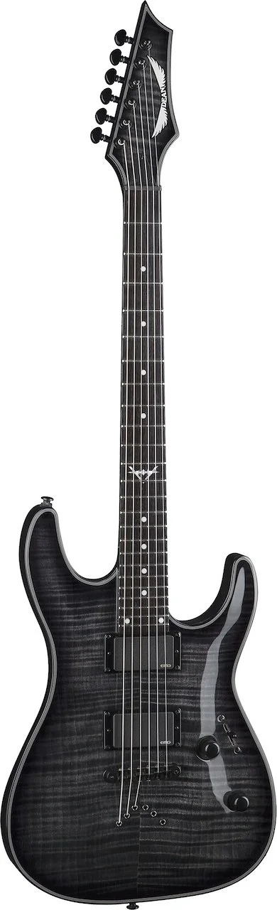 Dean Custom 450 Flame Top Electric Guitar w/EMG - Trans Black