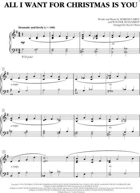 Easy Christmas Piano Solos | Capital Music Gear