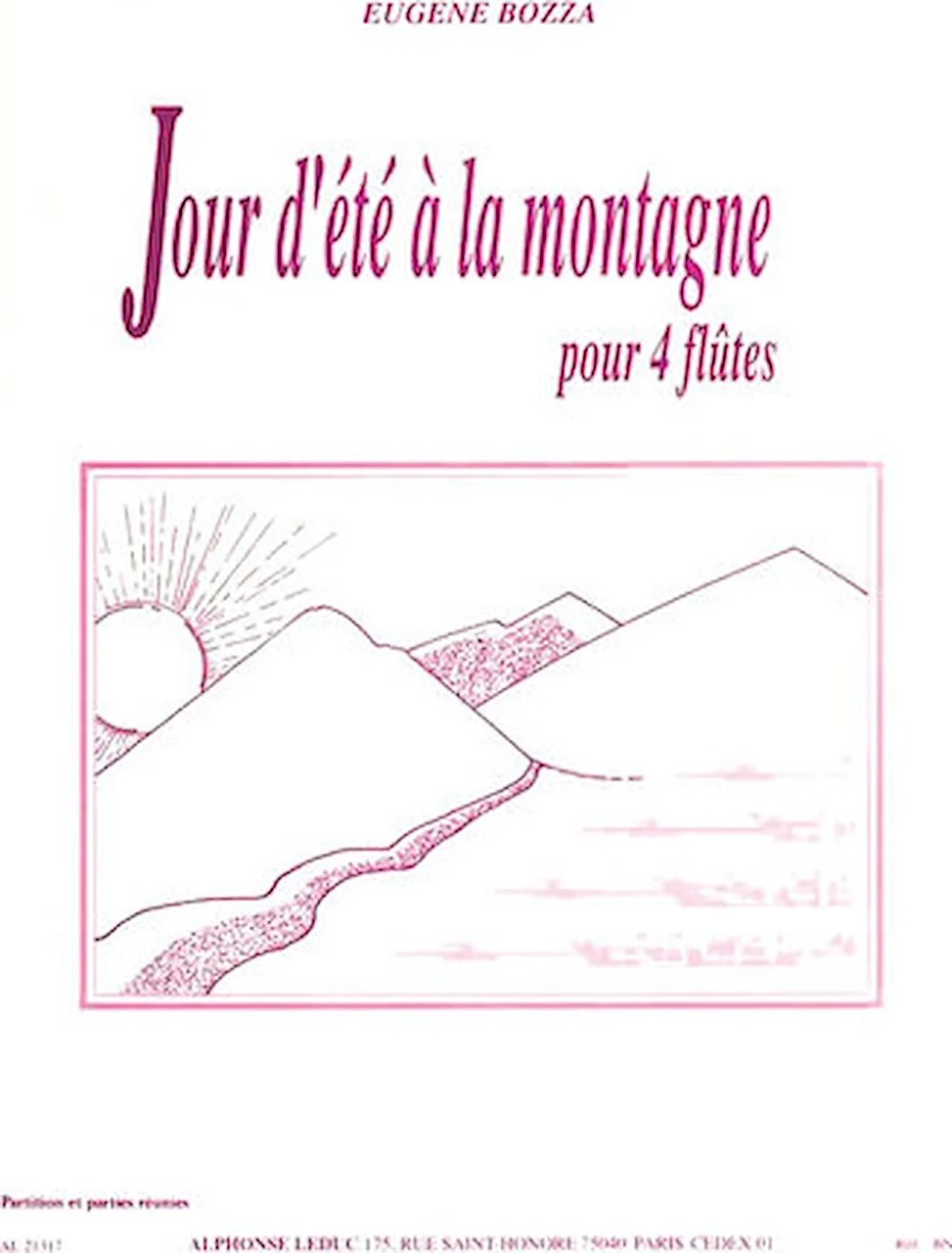 Eugene Bozza - Jour D ete A La Montagne, Pour Quatre Flutes - Picture 1 of 1