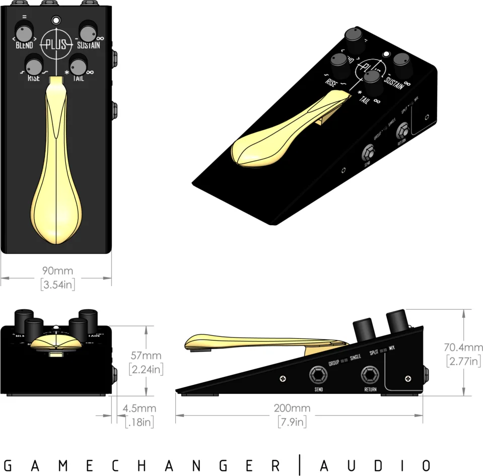 Gamechanger Audio PLUS Sustain Pedal | Capital Music Gear