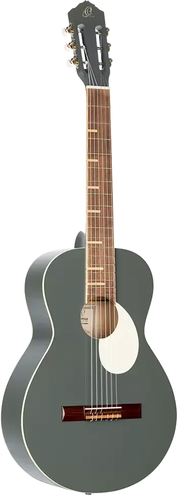 Ortega Gaucho Series Nylon String Parlor Guitar Platinum Gray