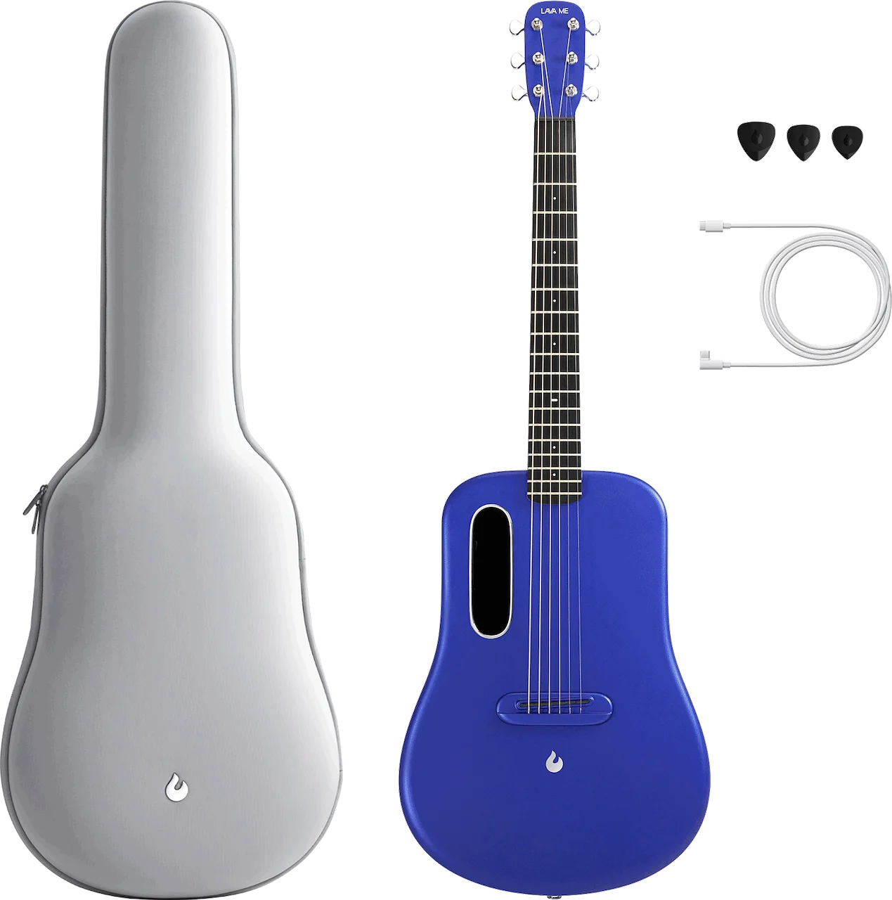 Lava Music Lava ME 3 36 Smart Guitar in Blue w Space Bag Capital Music Gear