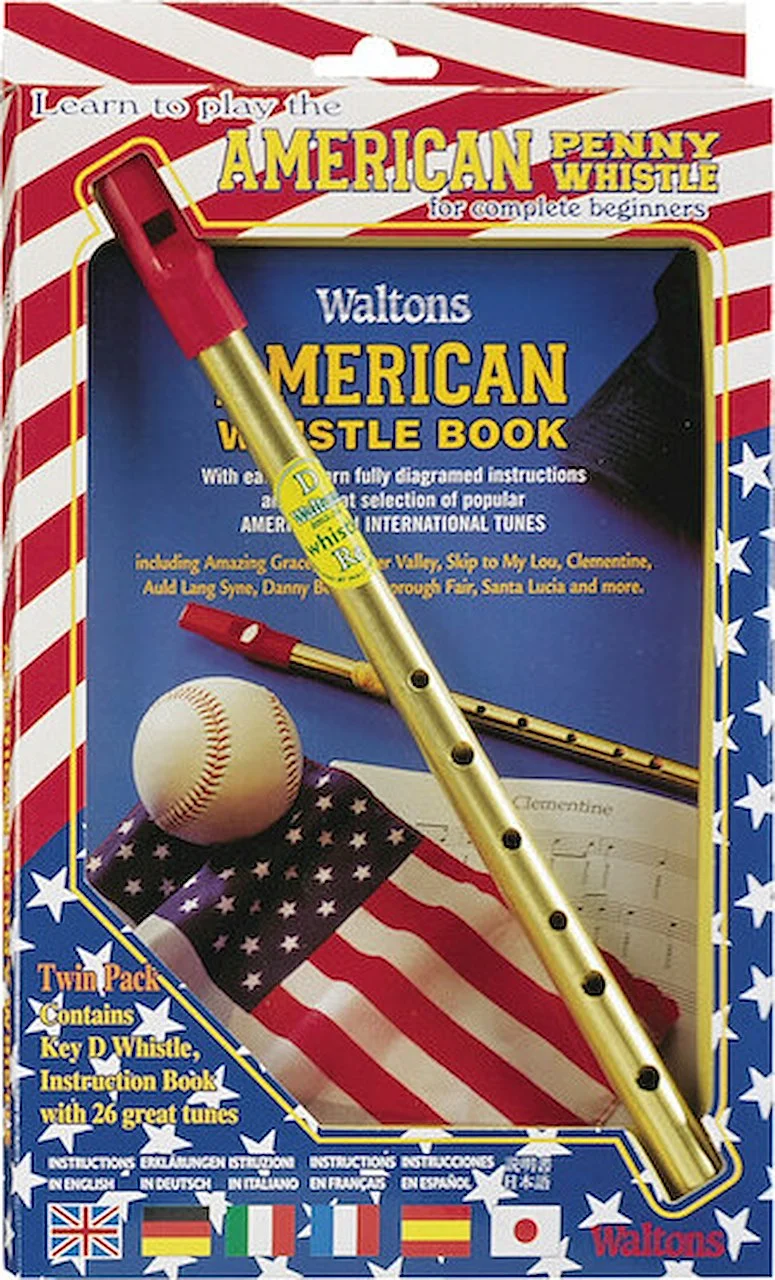 Key of D Fully Diagrammed Instructions Included Waltons English Penny Whistle Value Pack For Beginners 