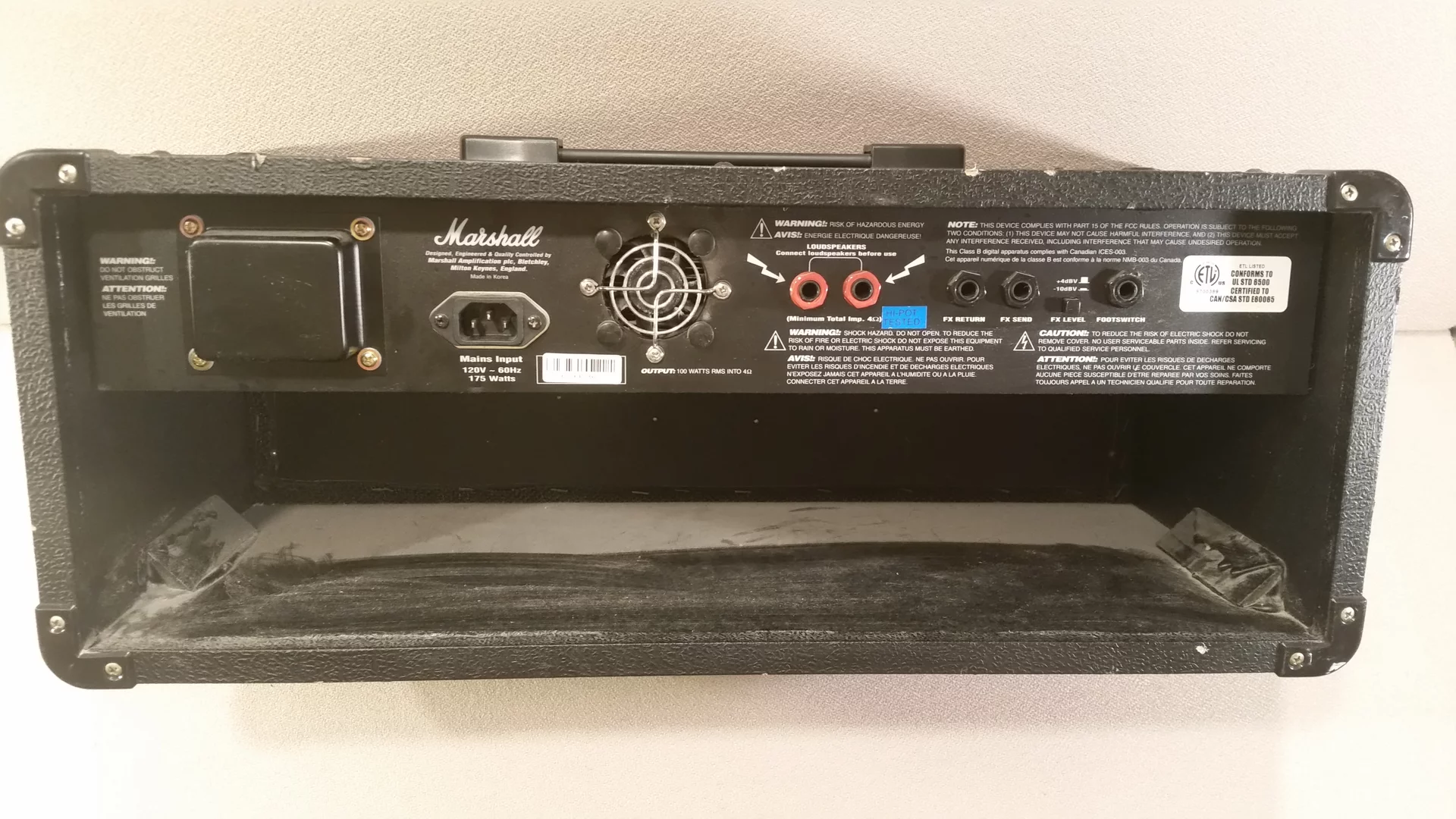 Marshall MG100HDFX Head Unit (Used) | Capital Music Gear