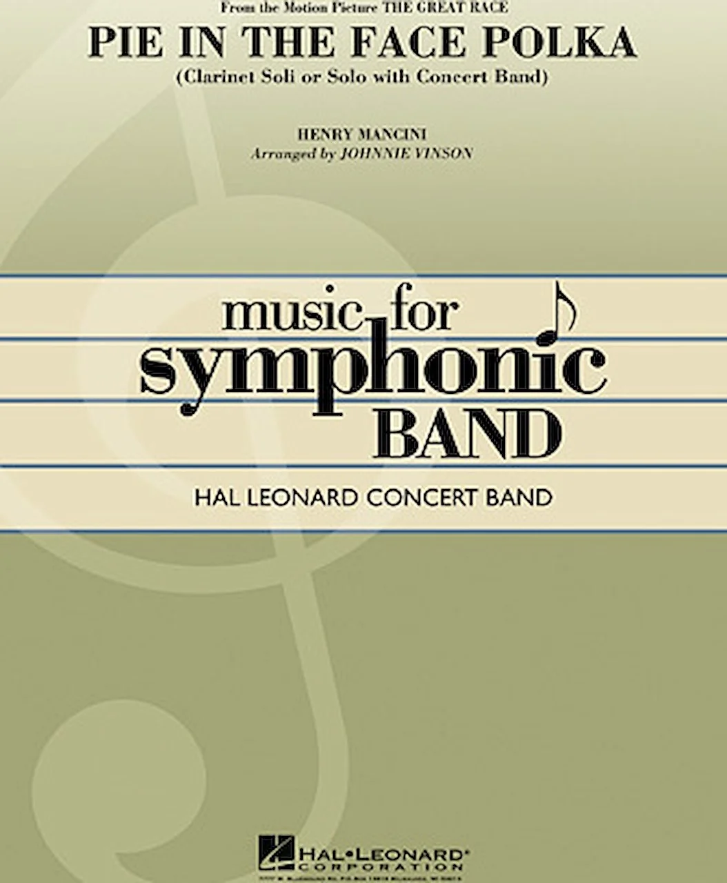 D24 Hal Leonard Music for Symphonic Band Pie in The Face Polka by Henry
