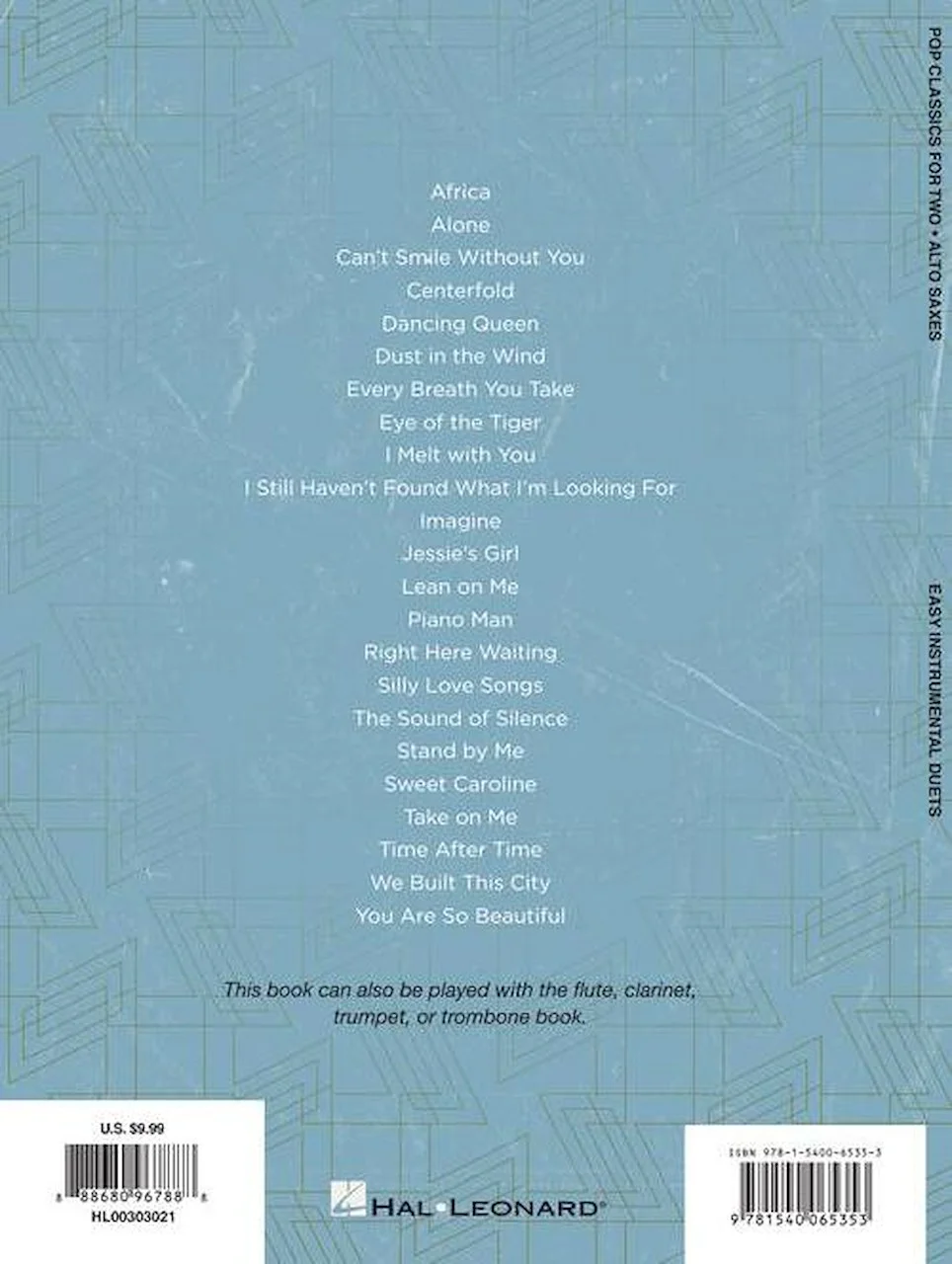 Pop Classics for Two Alto Saxophones 