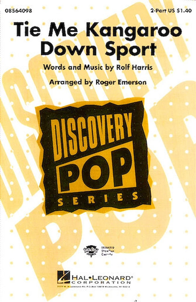 Hal Leonard Tie Me Kangaroo Down Sport 2part Arranged by Roger Emerson