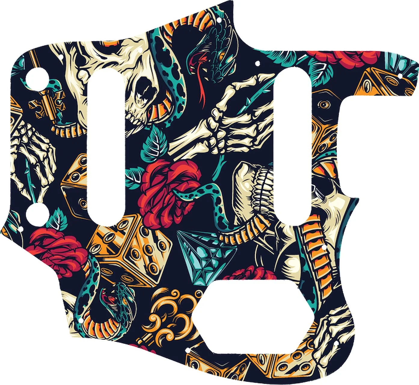 WD Custom Pickguard For Fender American Professional Jaguar - Picture 10 of 88