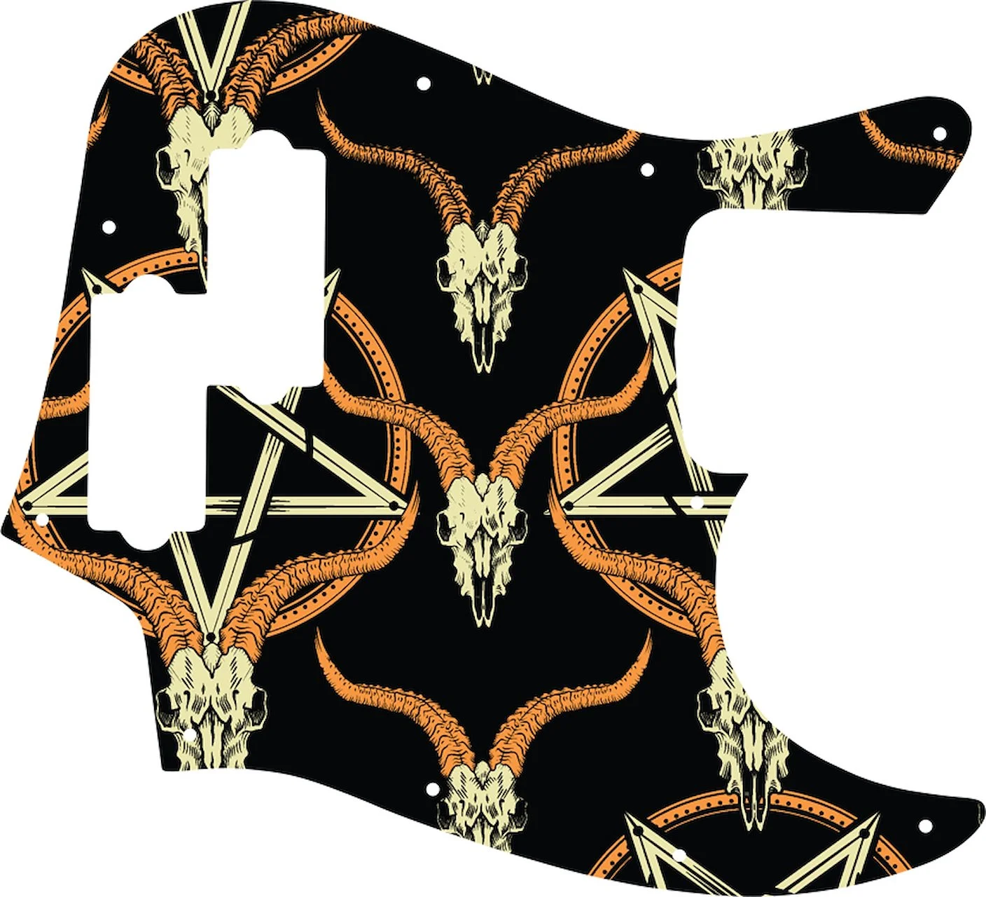 #GOC01 Goat Skull Graphic
