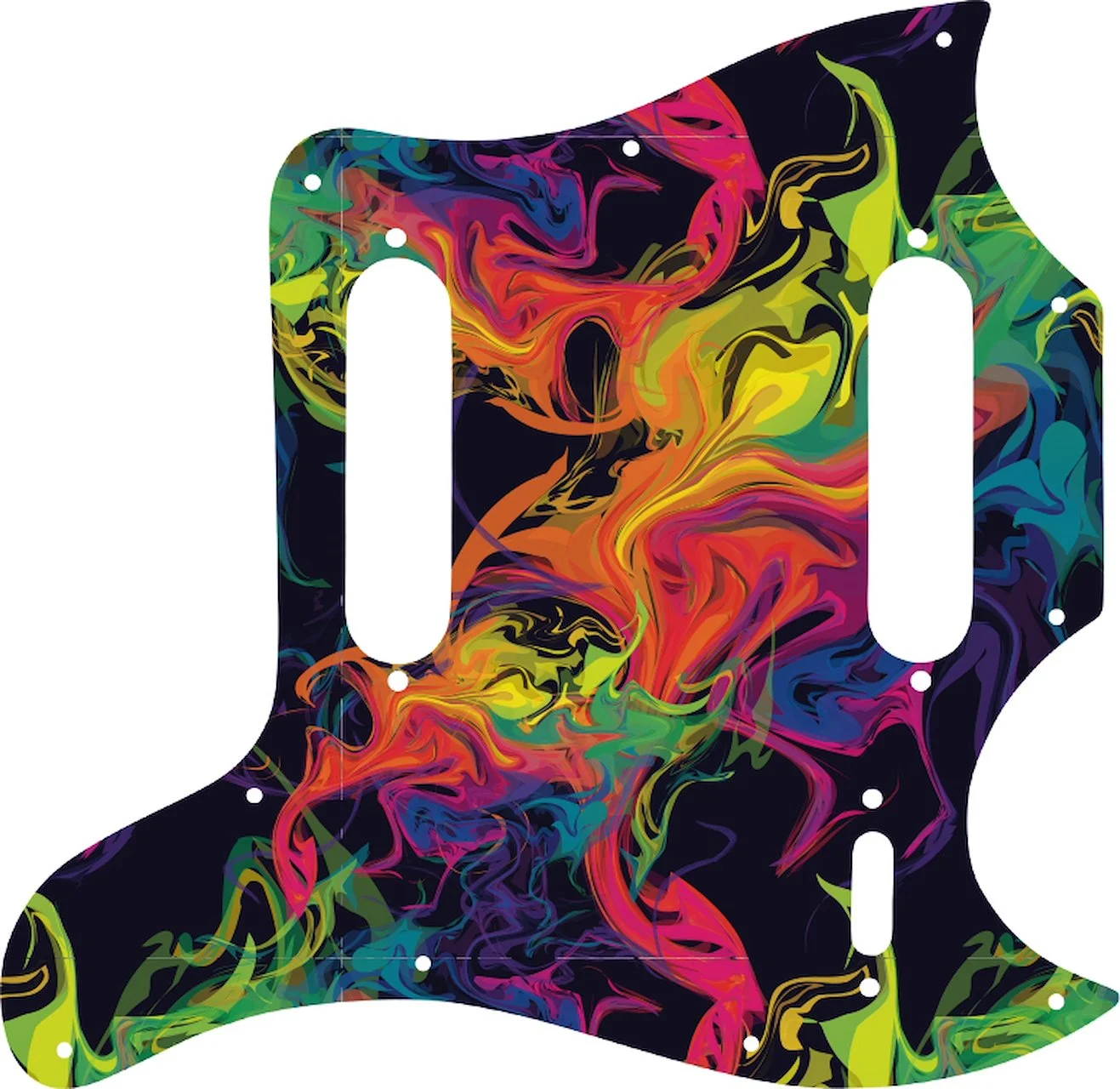 #GP01 Rainbow Paint Swirl Graphic