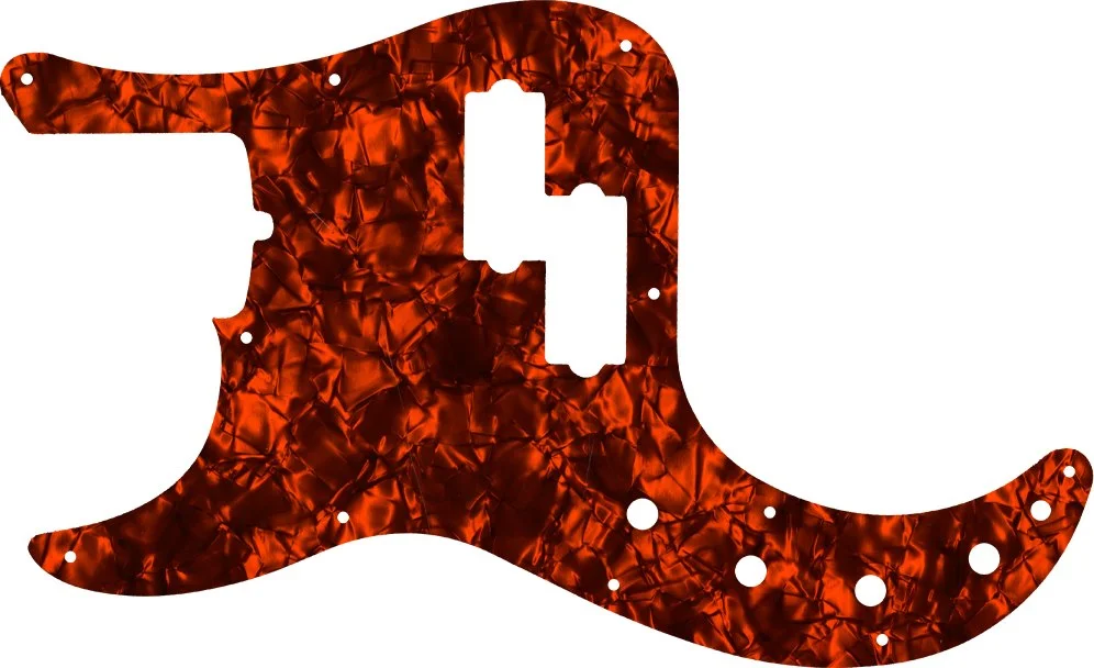 WD Custom Pickguard For Left Hand Fender 2019 American Ultra Precision Bass - Picture 7 of 88