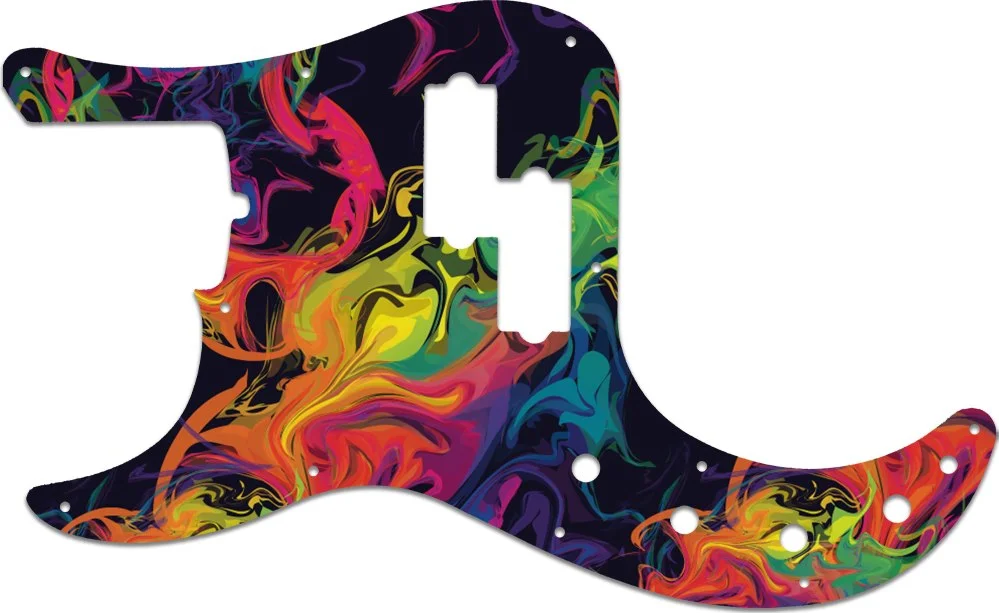 WD Custom Pickguard For Left Hand Fender 2019 American Ultra Precision Bass - Picture 21 of 88