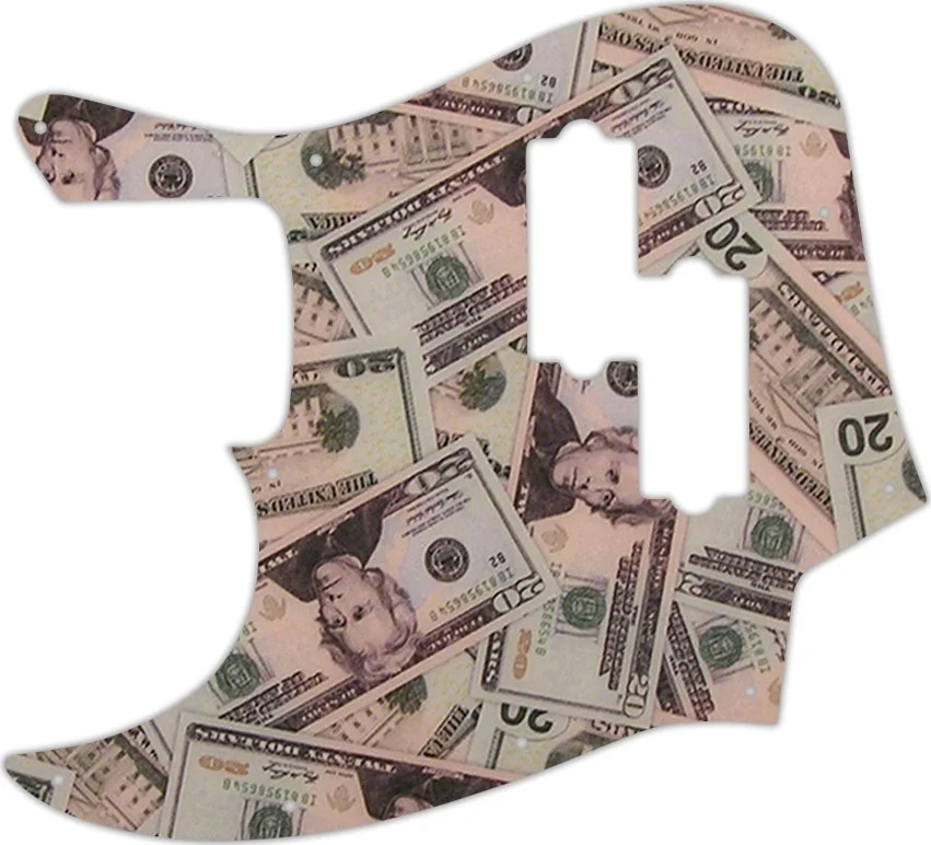 WD Custom Pickguard For Left Hand Fender Blacktop Jazz Bass - Picture 79 of 97