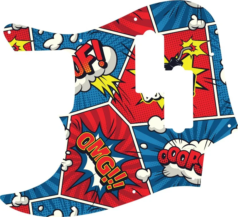 WD Custom Pickguard For Left Hand Fender Blacktop Jazz Bass - Picture 85 of 97