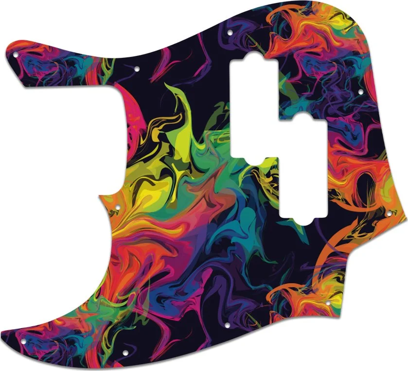 WD Custom Pickguard For Left Hand Fender Blacktop Jazz Bass - Picture 89 of 97