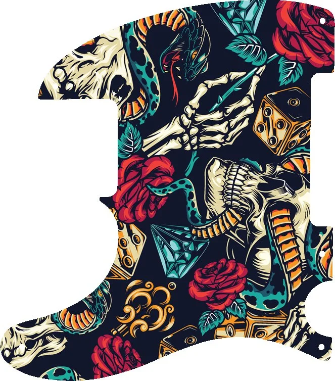 WD Custom Pickguard For Left Hand Fender Esquire Or Telecaster - Picture 93 of 93