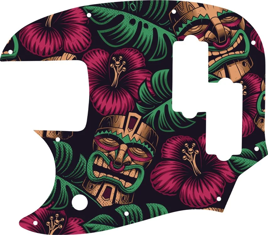 WD Custom Pickguard For Left Hand Fender Short Scale Mustang Bass PJ - Picture 81 of 97