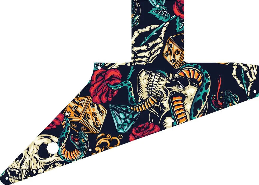 WD Custom Pickguard For Left Hand Gibson 2010-Present Explorer - Picture 84 of 88