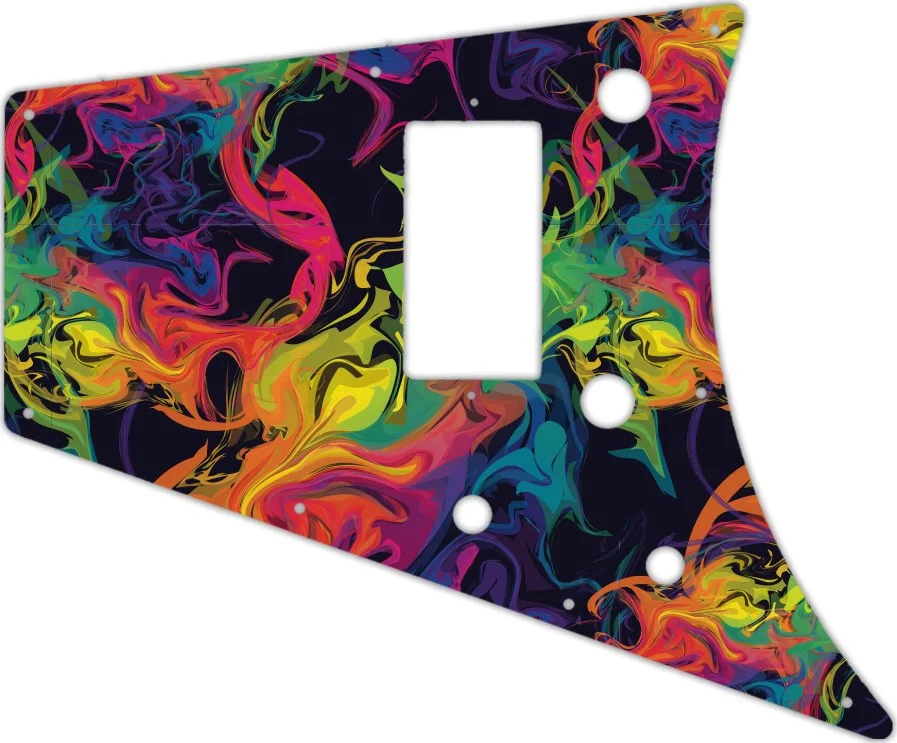 WD Custom Pickguard For Left Hand Gibson 2011 Flying V Melody Maker - Picture 91 of 97