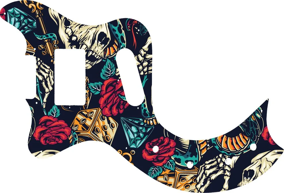 WD Custom Pickguard For Left Hand Gibson Marauder Deluxe - Picture 84 of 88