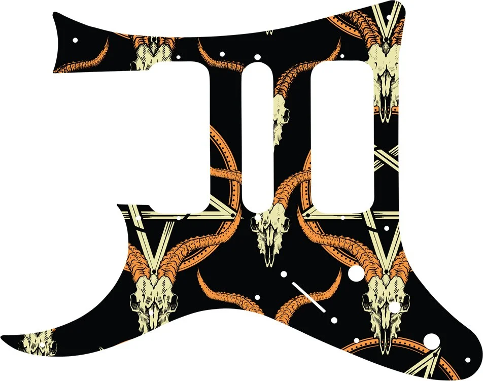 WD Custom Pickguard For Left Hand Ibanez 8 String TAM10 - Picture 79 of 88