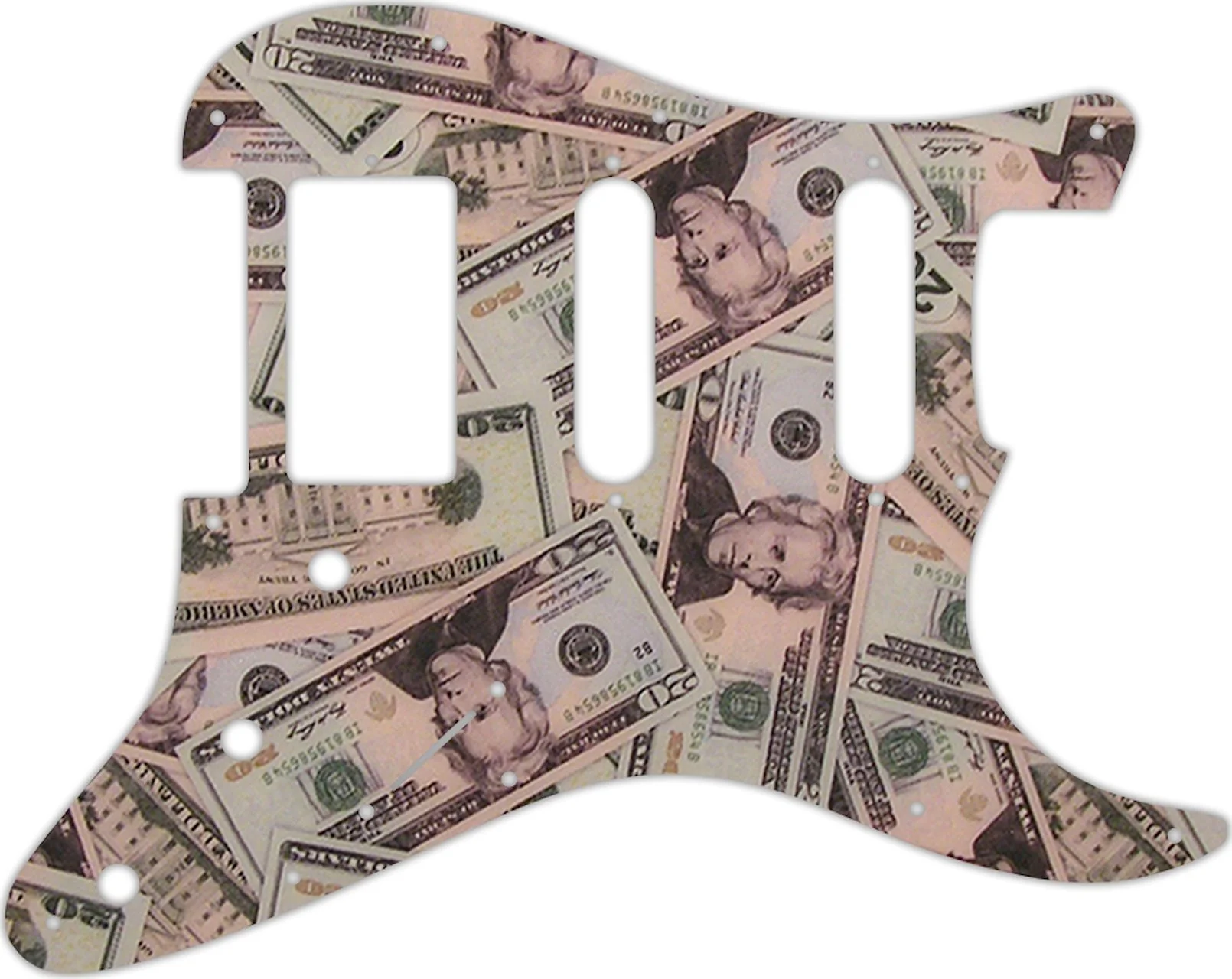 WD Custom Pickguard For Single Humbucker, Dual Single Coil Fender Stratocaster - Picture 81 of 97