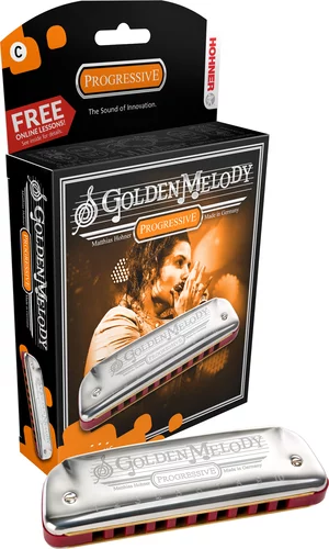 Hohner Golden Melody Diatonic Harmonica - Key of C