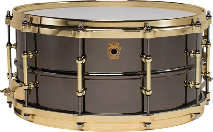 Ludwig LB417BT Black Beauty "Brass on Brass" 6.5"x14" Snare Drum