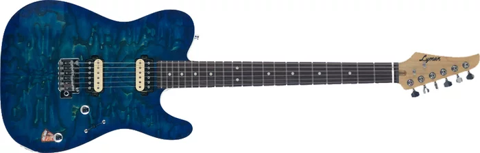 Lyman LT-500R T-Style Electric Guitar Saphire Gloom