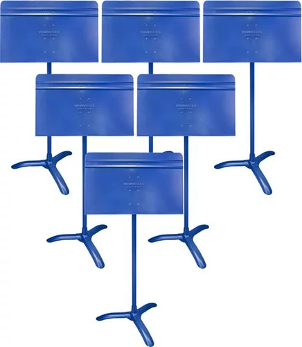 Manhasset Model #48 Symphony Music Stand, 6-Pack - Blue