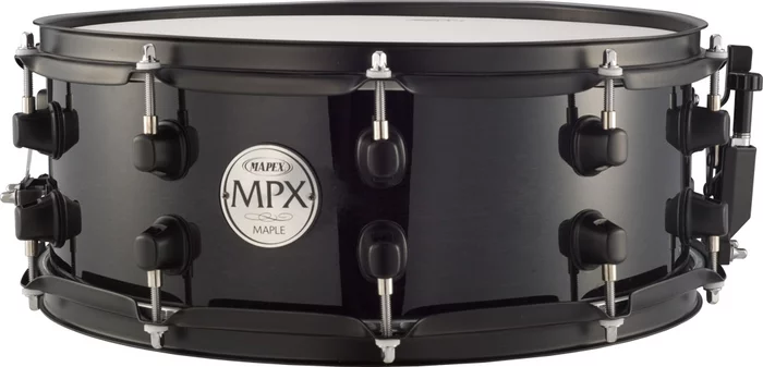 Mapex MPX Series Maple Snare Drum - Transparent Black Finish - 14" x 5.5"