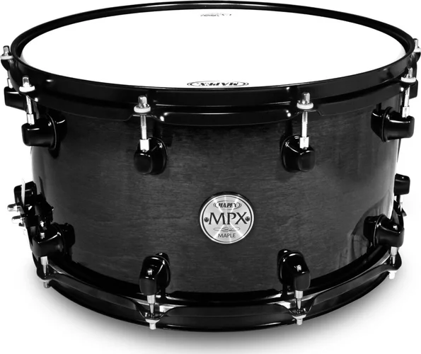 Mapex MPX Series Maple Snare Drum - Transparent Black Finish - 14" x 8"