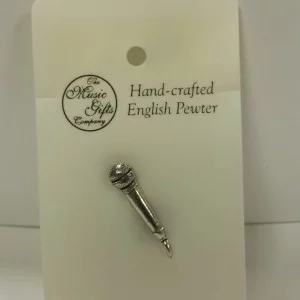 Microphone Pewter Pin