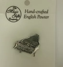 Piano Pewter Pin